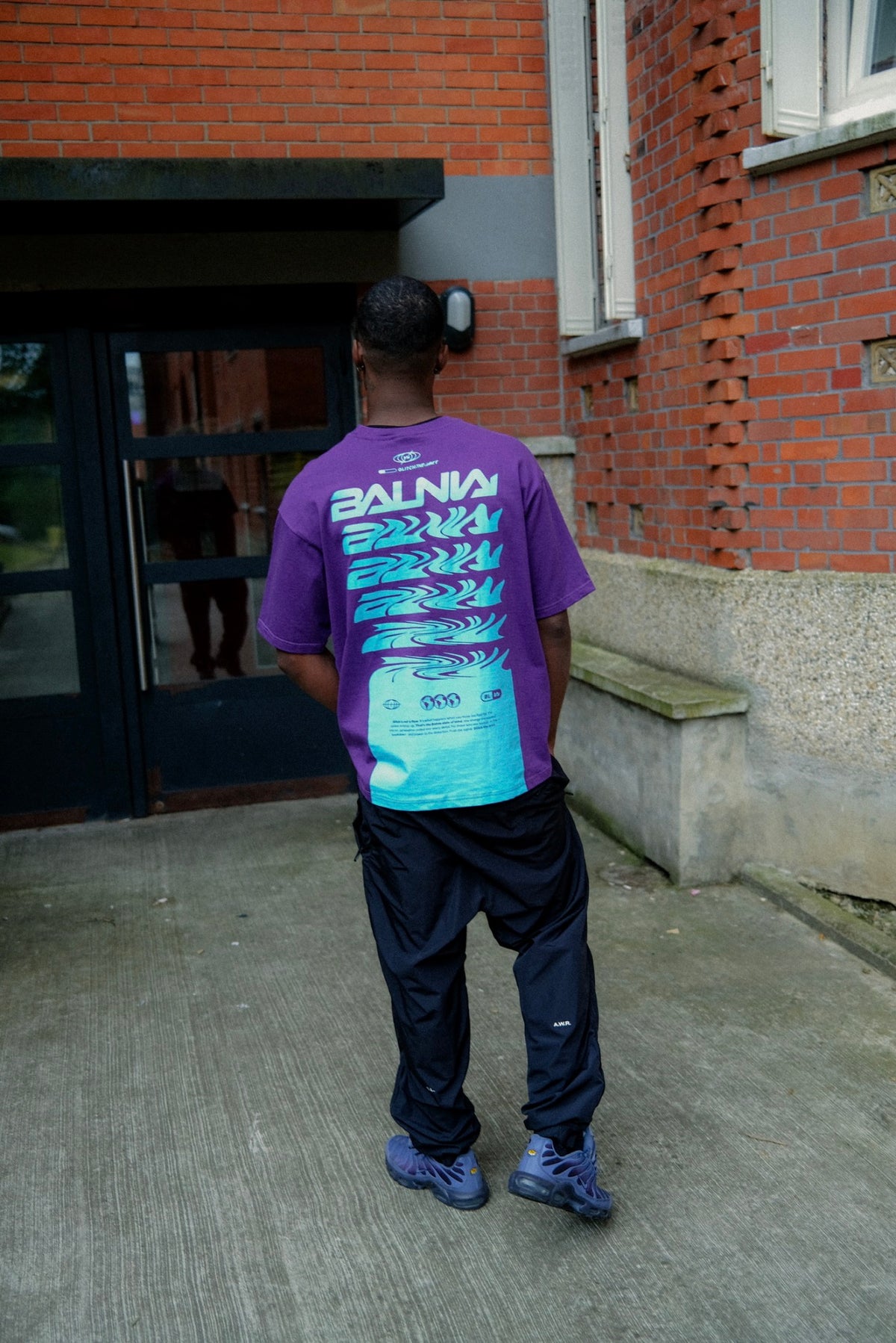 Tee-shirt Glitch Purple