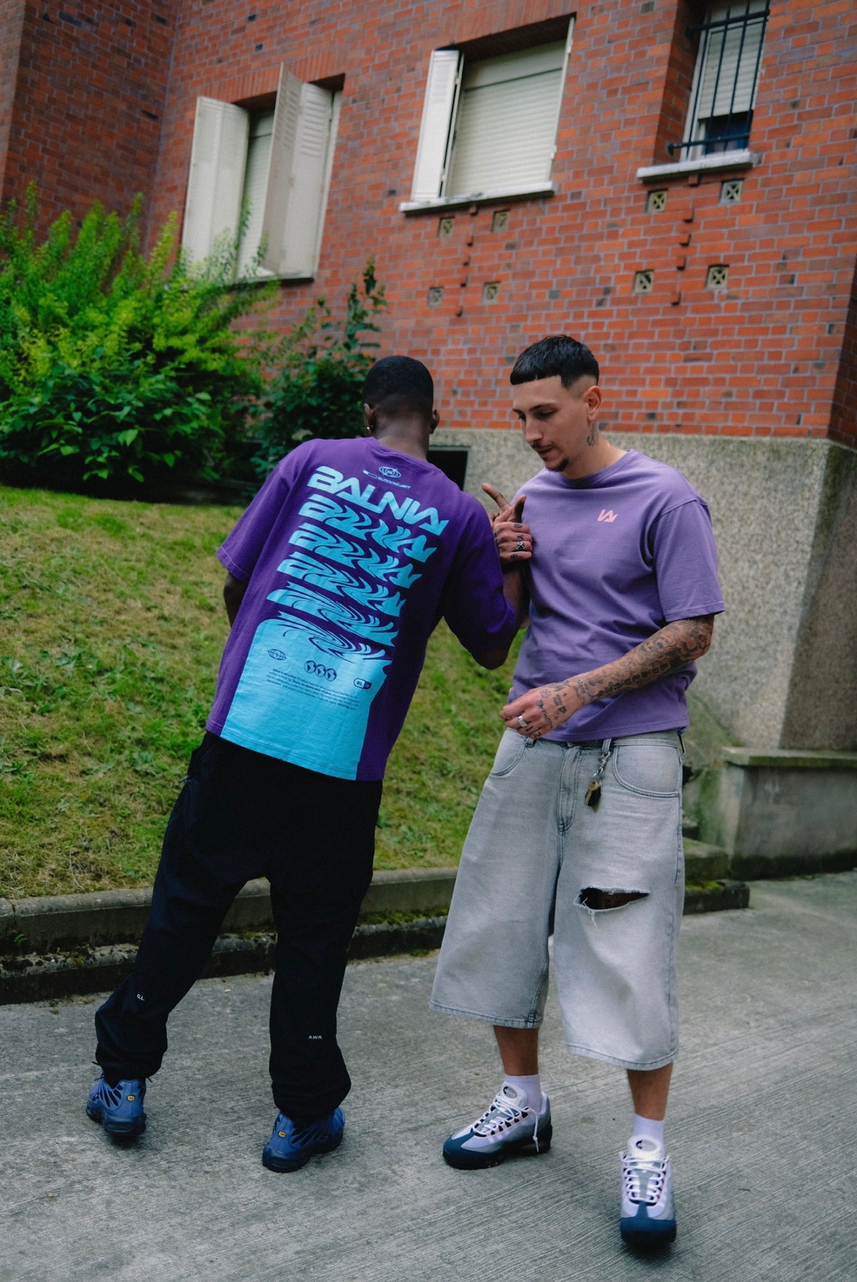 Tee-shirt Glitch Purple