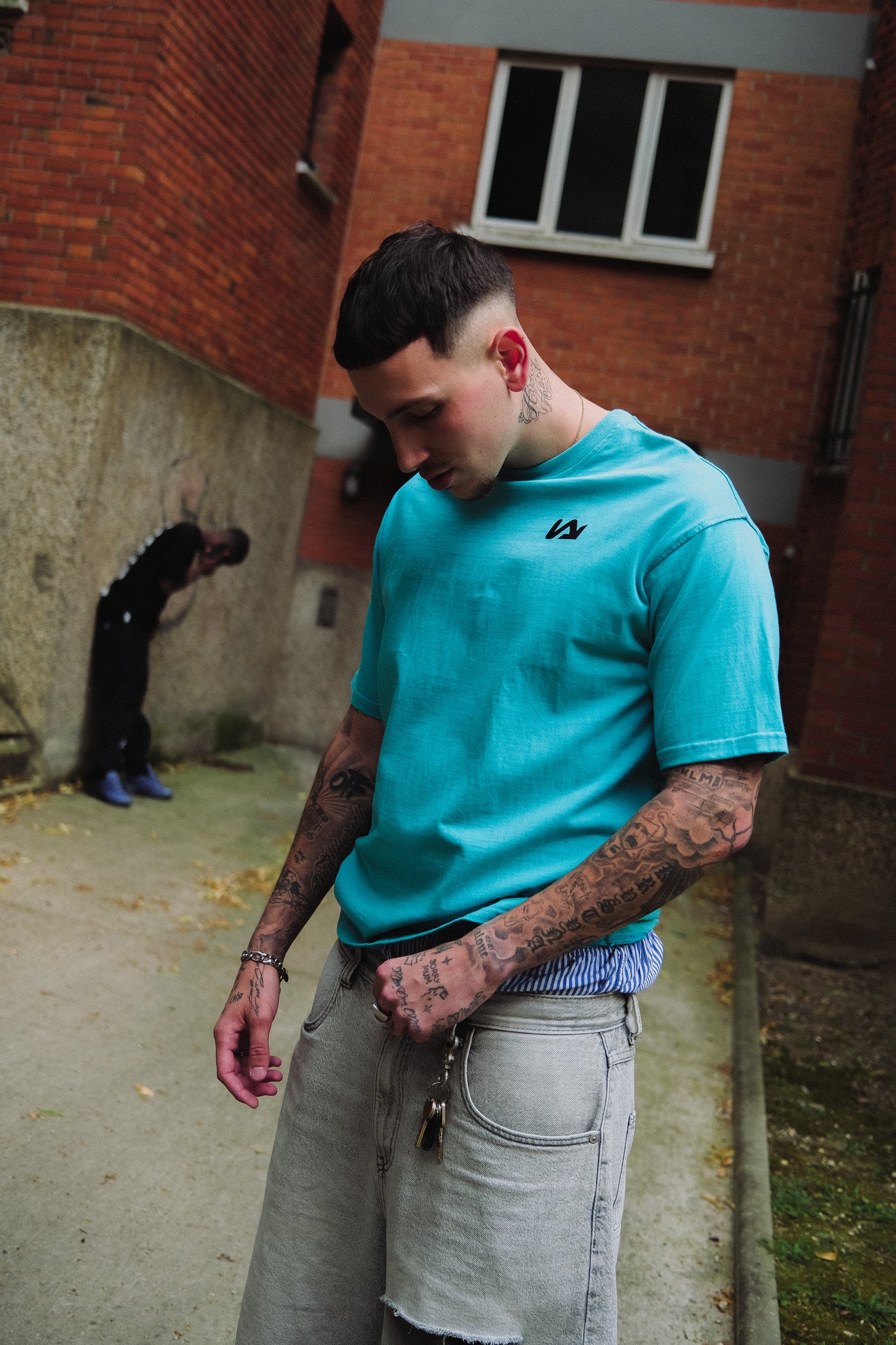 Tee-shirt Glitch Blue