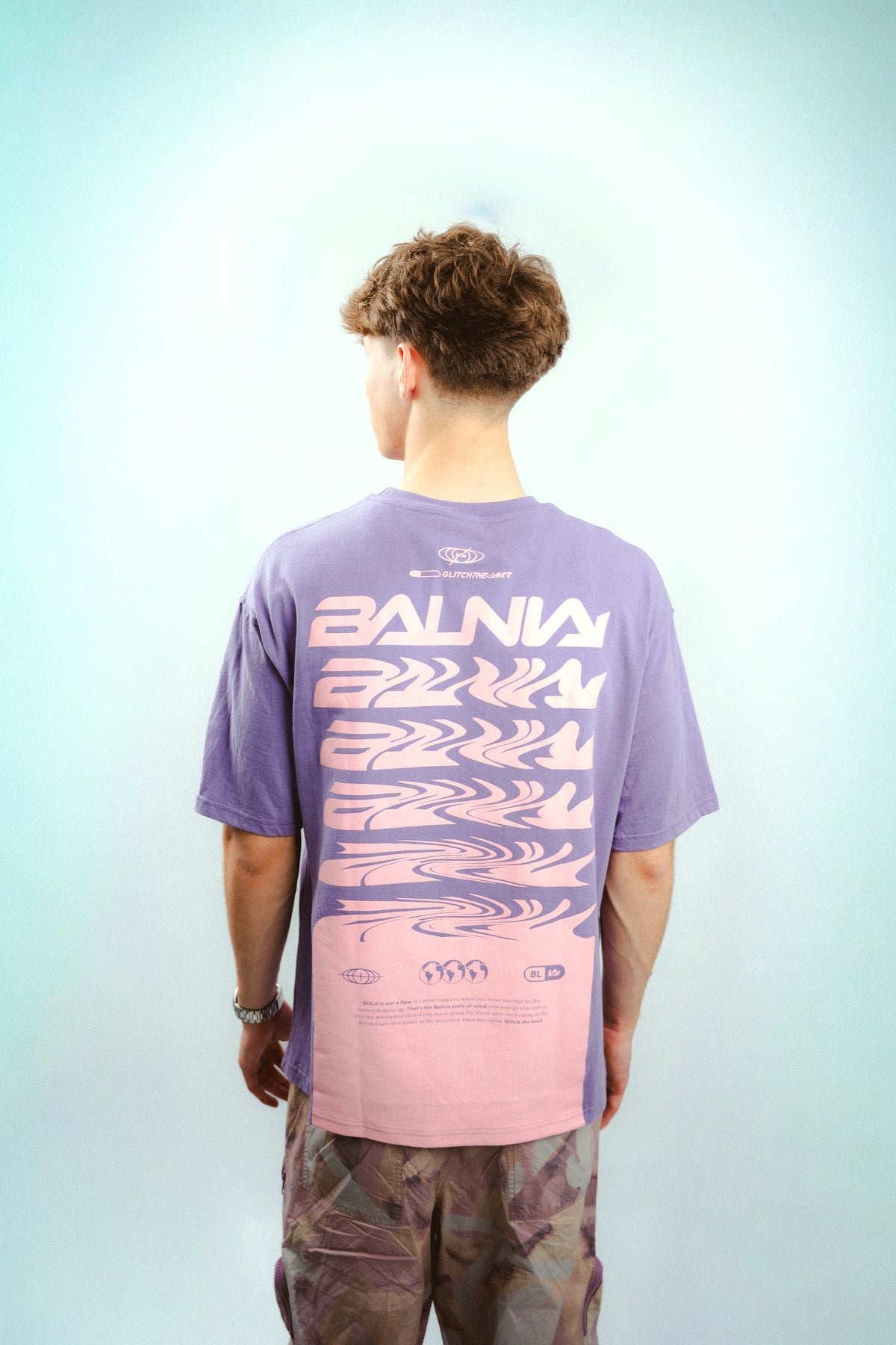 Tee-shirt Glitch Pink