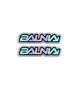 2x Stickers Balnia Holographique