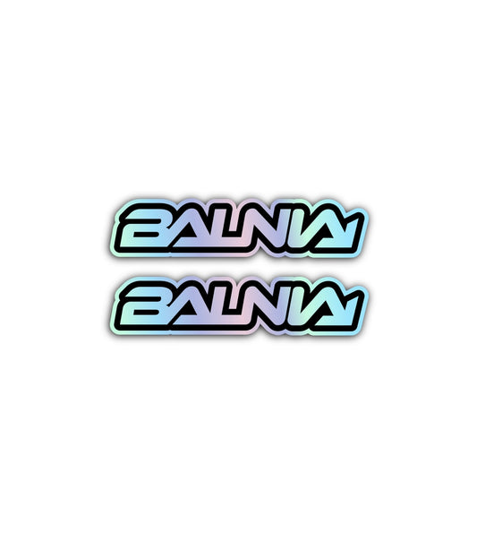 2x Stickers Balnia Holographique