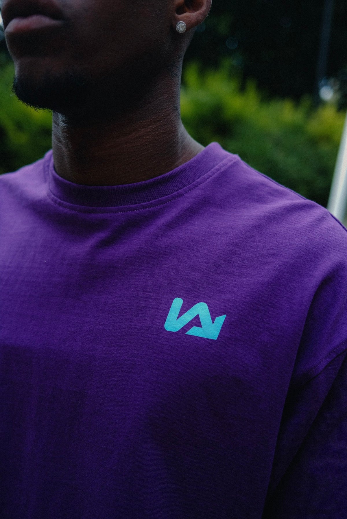 Tee-shirt Glitch Purple