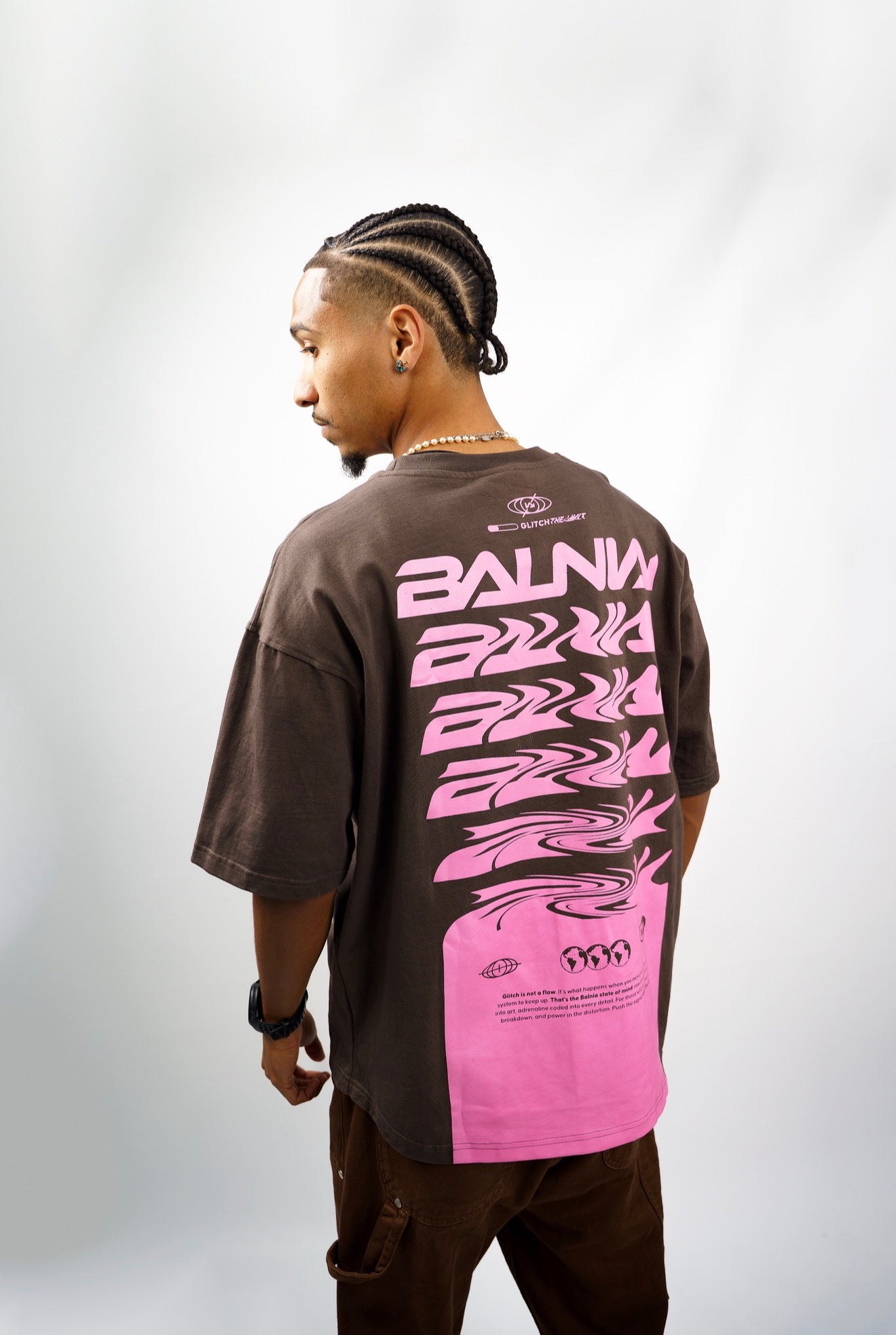 Tee-shirt Glitch Brown