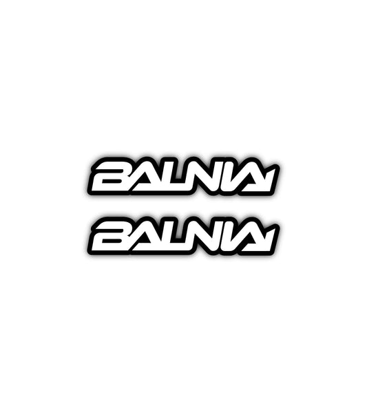 2x Stickers Balnia Blanc