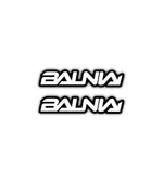 2x Stickers Balnia Blanc