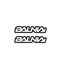 2x Stickers Balnia Blanc