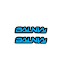 2x Balnia Sky Blue Stickers