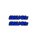 2x Balnia Dark Blue Stickers