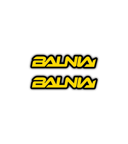 2x Stickers Balnia Jaune