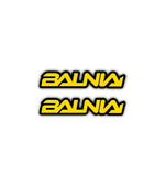 2x Stickers Balnia Jaune
