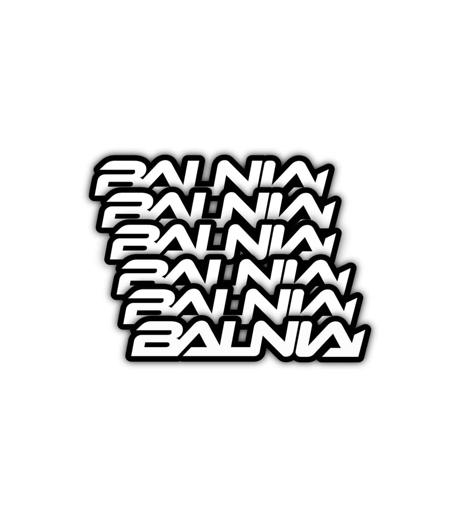 6x Stickers Balnia blanc