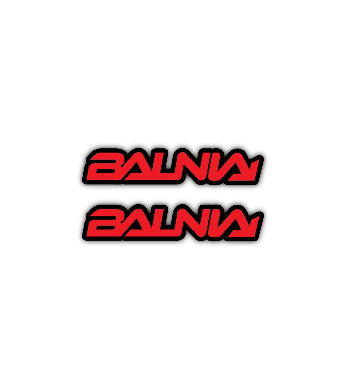 2x Stickers Balnia Rouge