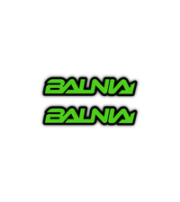 2x Balnia Green Stickers